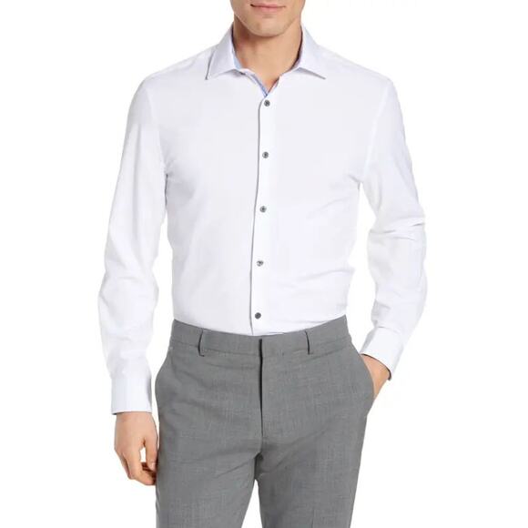 W.R.K Slim Fit Solid Performance Dress Shirt in White NWT SZ 15.5 $98 122 - Picture 2 of 4